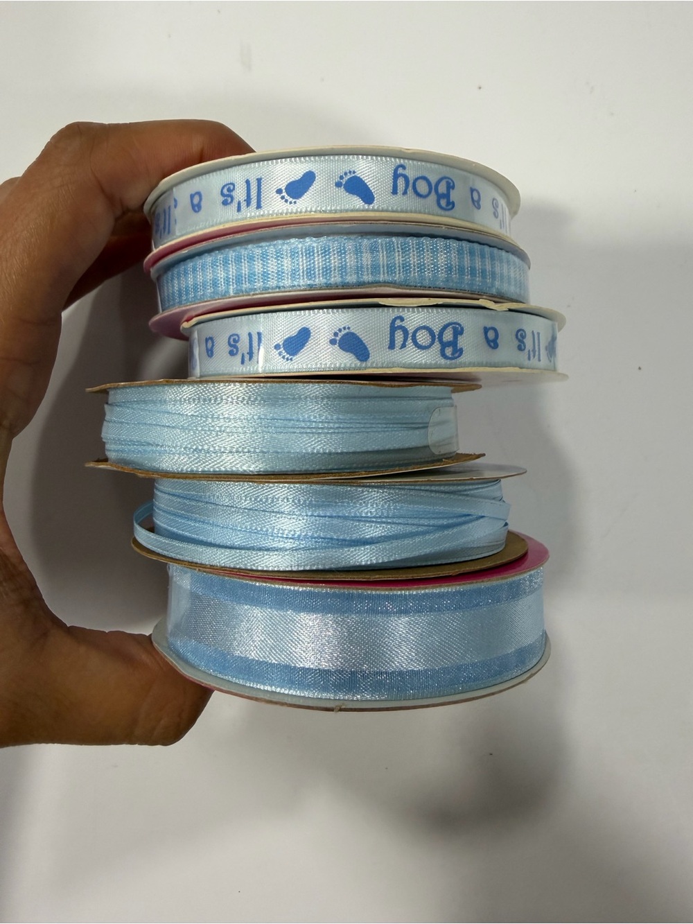 Baby Blue 'It's a Boy' Ribbon Bundle - Party & Gift Wrap